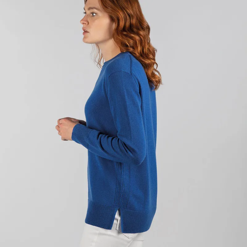 Schoffel Womens Rose Merino Jumper Mykonos Blue-2